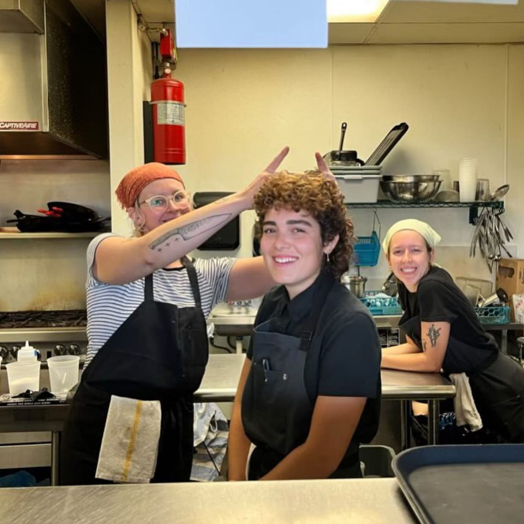 Chefs Chloe, Alex Koch, and Julia