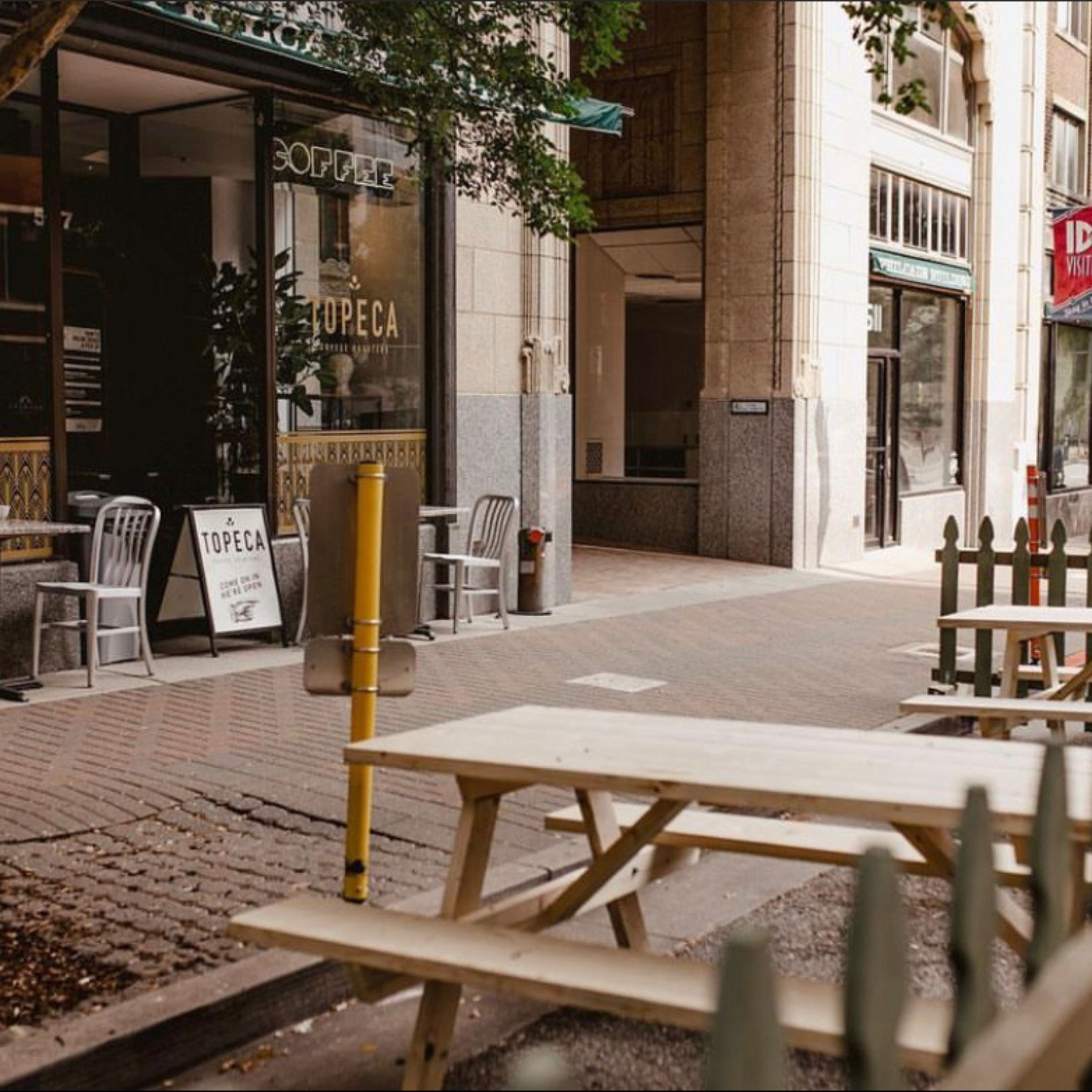 Topeca's parklet on Boston Ave.