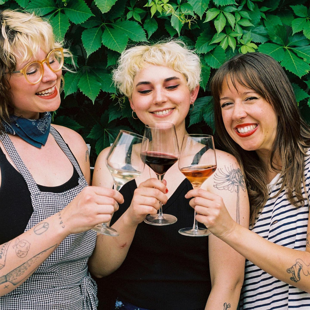 Chefs Chloe, Caitlin, and Julia