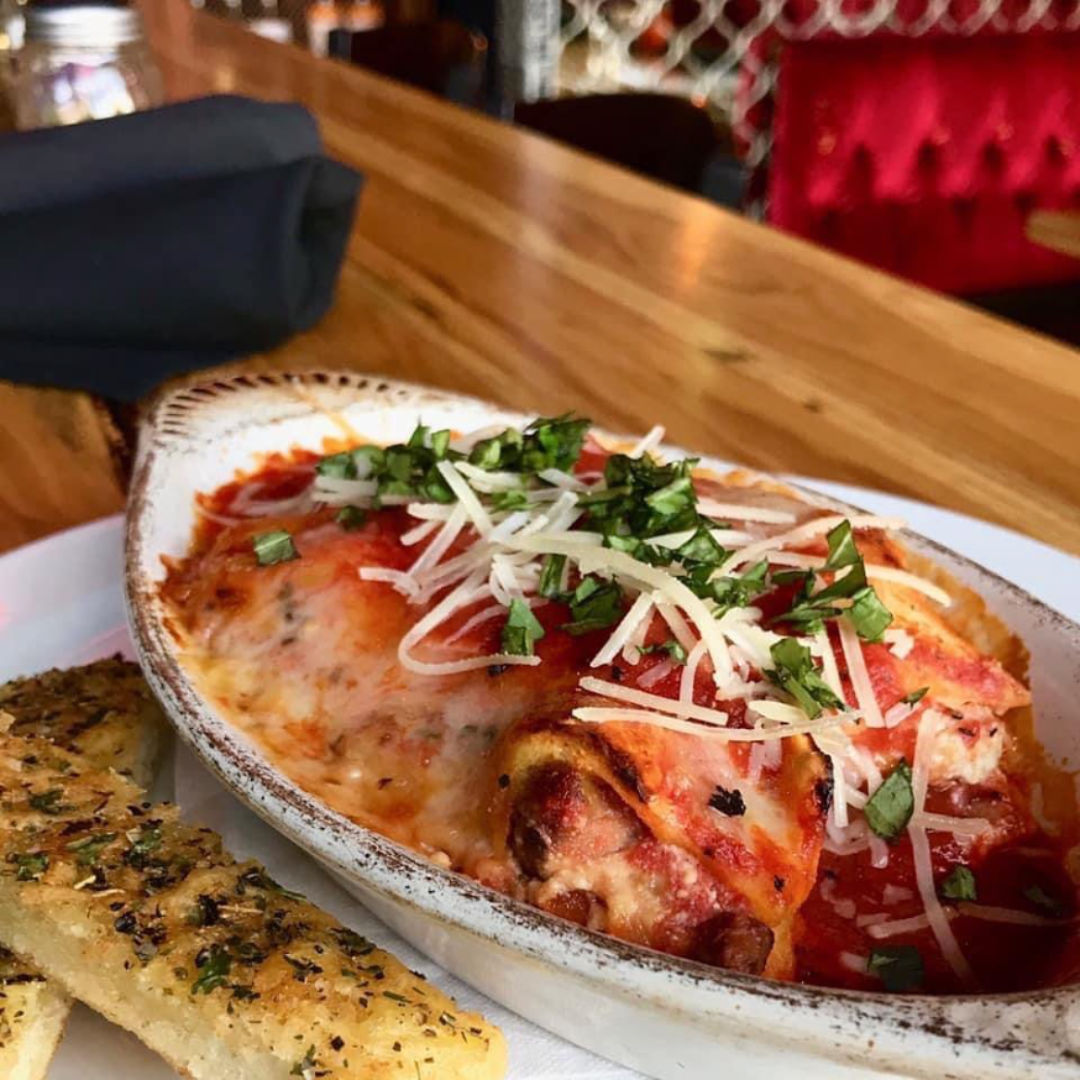 Lasagna at East Village Bohemian Pizzeria