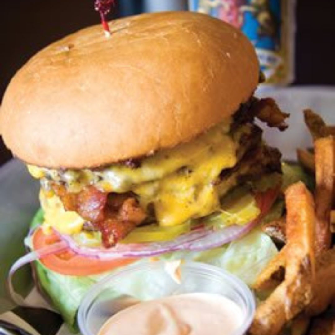 Fat Guy Burger with Bacon at Fat Guy's Burger Bar